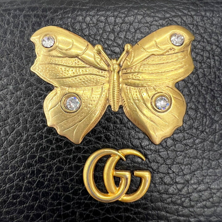楽天市場】【中古】GUCCI グッチ バタフライ ミニウォレット GG  
