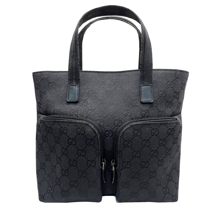 楽天市場】【中古】GUCCI グッチ GGキャンバス Wポケット トートバッグ  