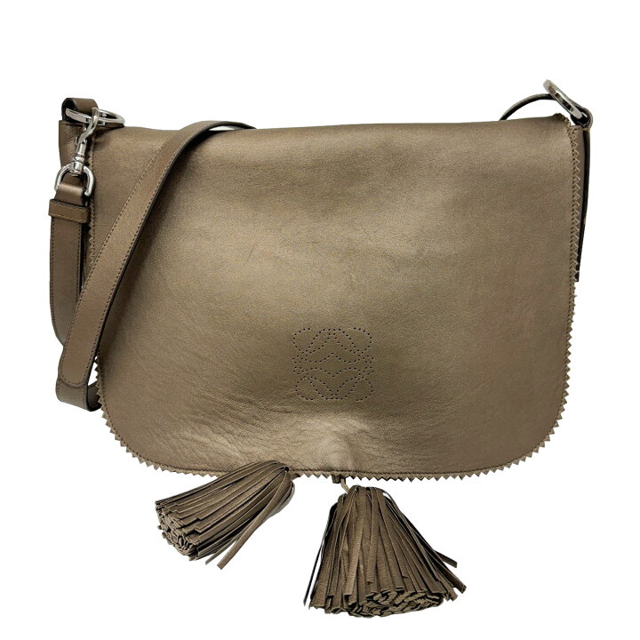 楽天市場】【中古】LOEWE ロエベ アナグラム フリンジ タッセル 