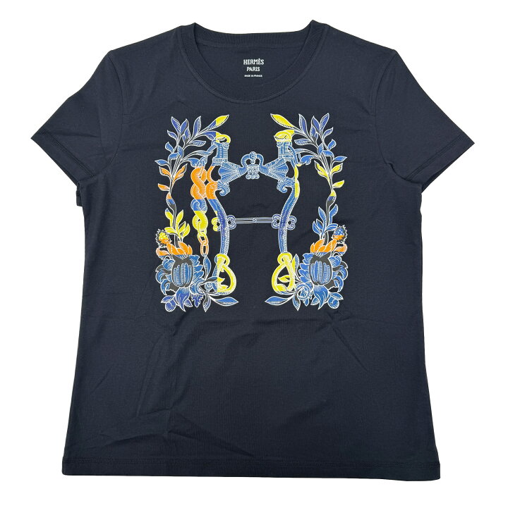 楽天市場】【新品】エルメス HERMES Tシャツ カルトゥッシュ コットン 