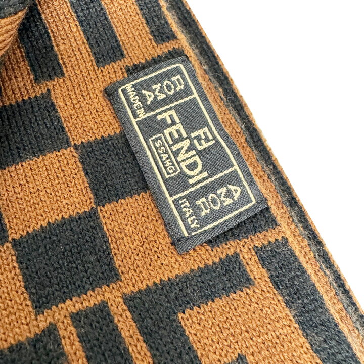 楽天市場】【中古】FENDI フェンディ ズッカ柄 FFロゴ マフラー 