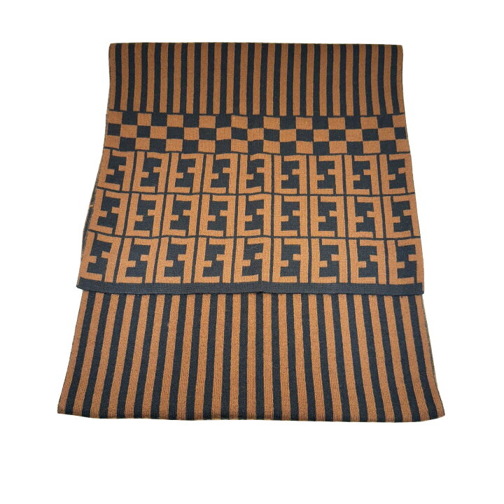 楽天市場】【中古】FENDI フェンディ ズッカ柄 FFロゴ マフラー 