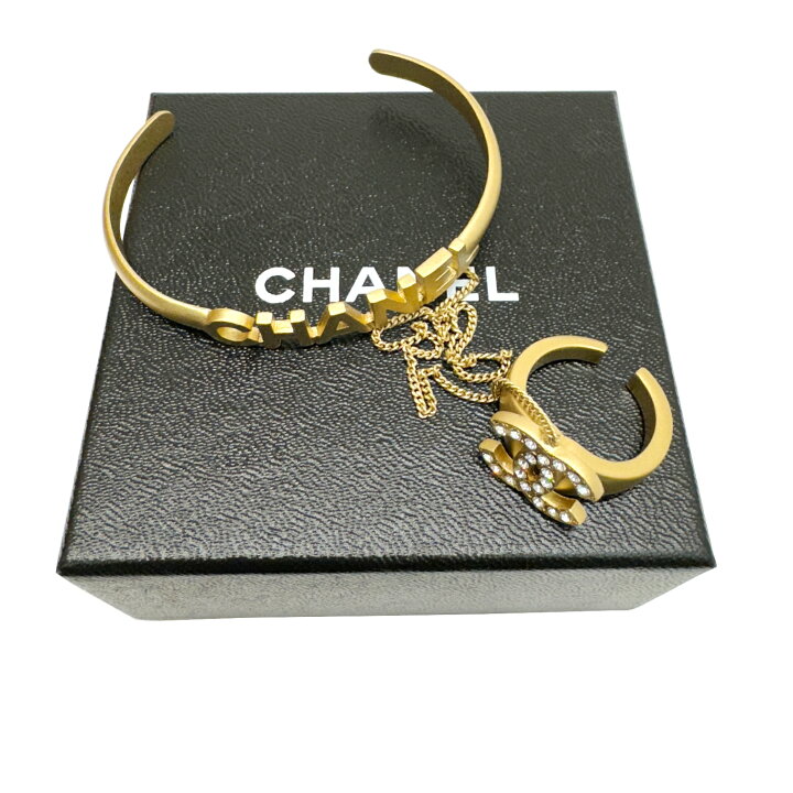 楽天市場】【中古】CHANEL シャネル ココマーク バングル リング付 