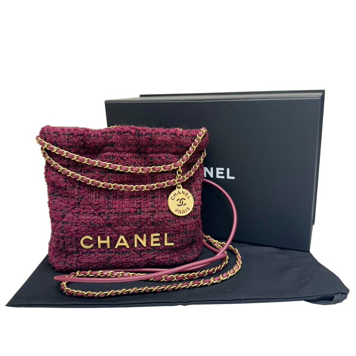 楽天市場】【新品同様】シャネル CHANEL 22 ミニ ココマーク ツイード 
