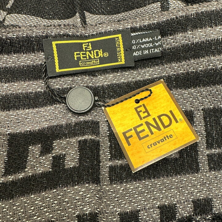 楽天市場】【新品同様】FENDI フェンディ ズッカ柄 FFロゴ マフラー  