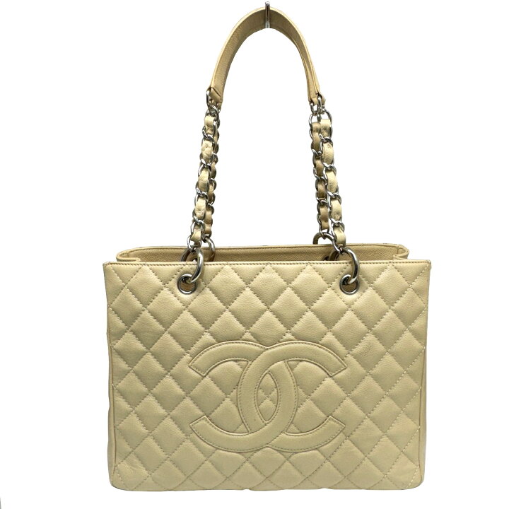 楽天市場】【中古】CHANEL シャネル マトラッセ チェーントート GST 