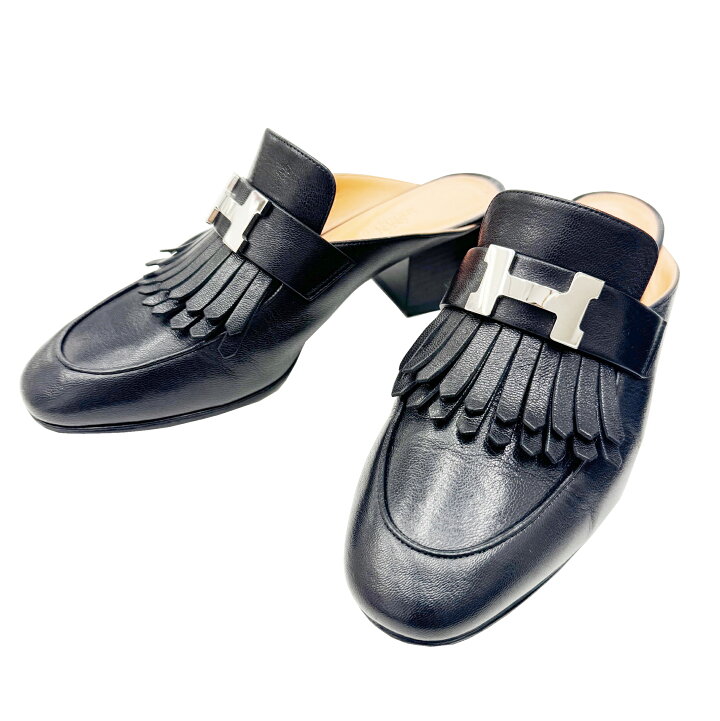 楽天市場】【中古】HERMES エルメス チャイルリー ミュール サンダル 