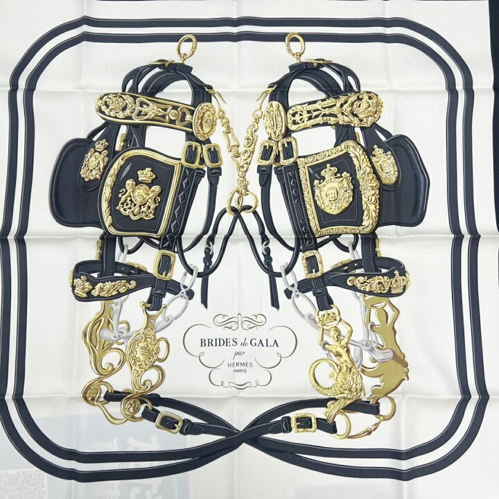 楽天市場】【新品】HERMES エルメス カレ90 ブリッド・ドゥ・ガラ 