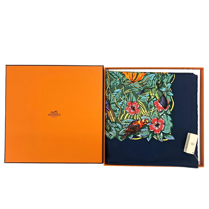 楽天市場】【新品】HERMES エルメス カレ90 ジャングル・ラブ スカーフ 