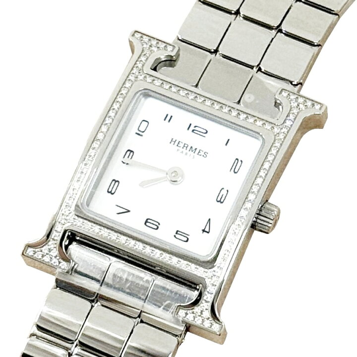 楽天市場】【新品】HERMES エルメス Hウォッチ PM 25mm ダイヤベゼル 