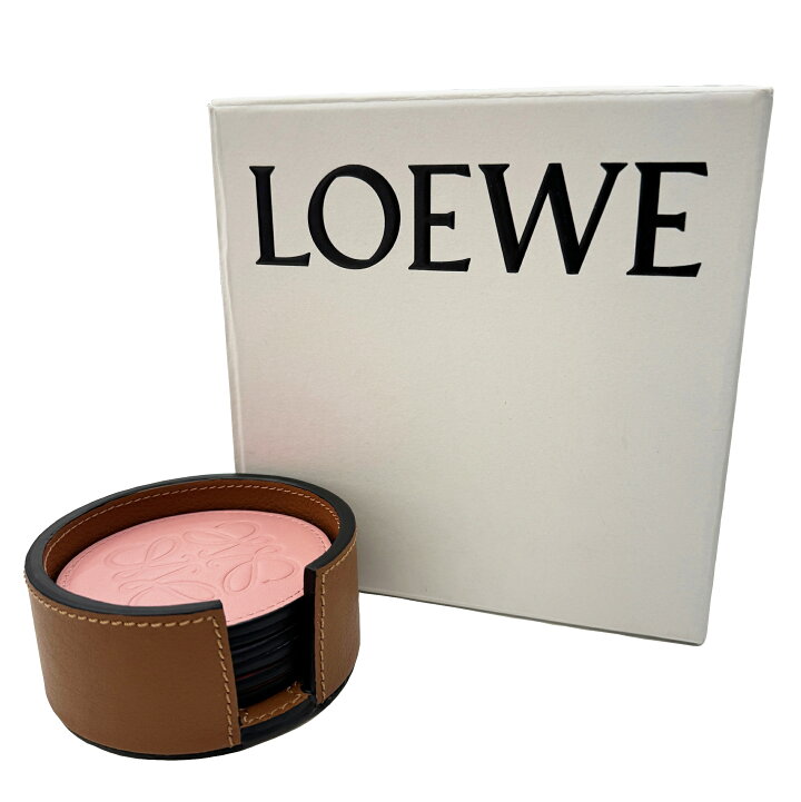 楽天市場】【中古】ロエベ LOEWE コースター 6個セット アナグラム 