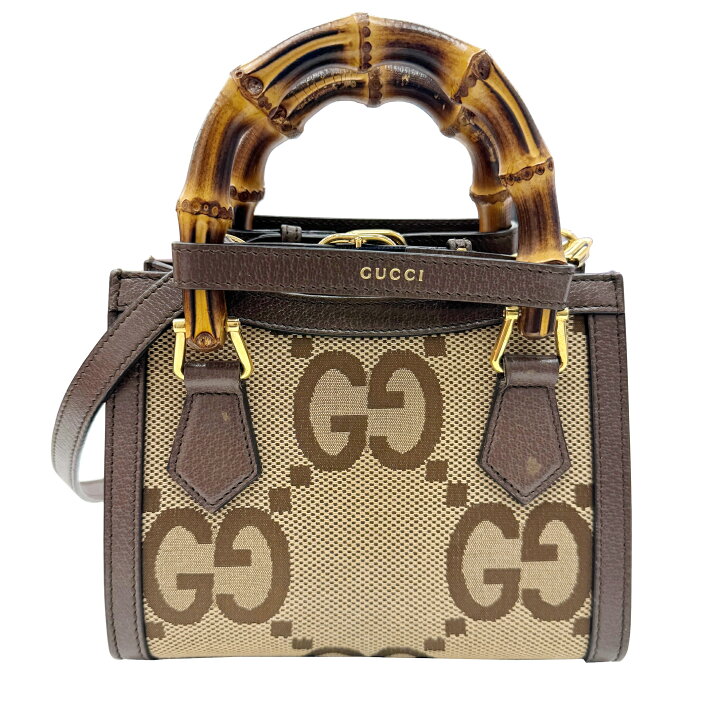 楽天市場】【中古】GUCCI グッチ ダイアナ ジャンボGG ミニ トート  