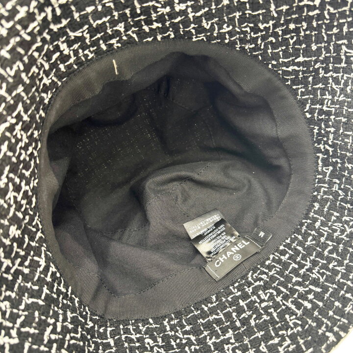 楽天市場】【中古】CHANEL シャネル ツイード バケットハット 帽子 