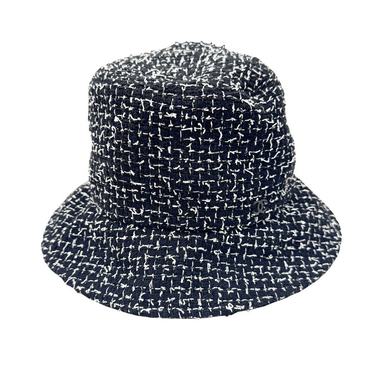 楽天市場】【中古】CHANEL シャネル ツイード バケットハット 帽子 