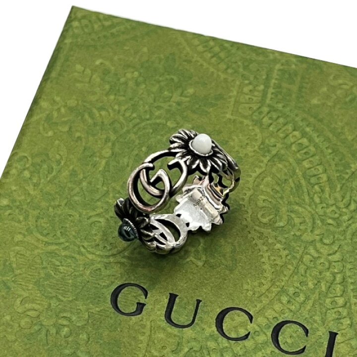 楽天市場】【未使用品】GUCCI 12号 ダブルG マザー・オブ・パール 