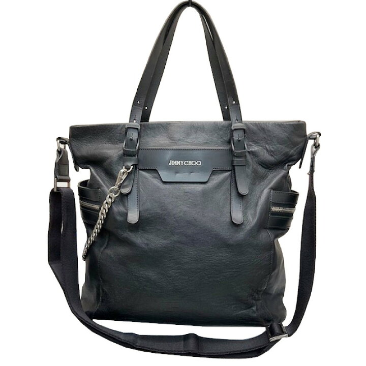 楽天市場】【中古】JIMMY CHOO ジミーチュウ バイカー チェーンレザー 