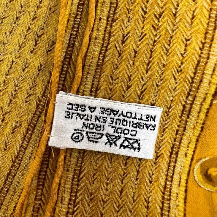 楽天市場】【中古】CHANEL シャネル スカーフ カメリア イエロー 
