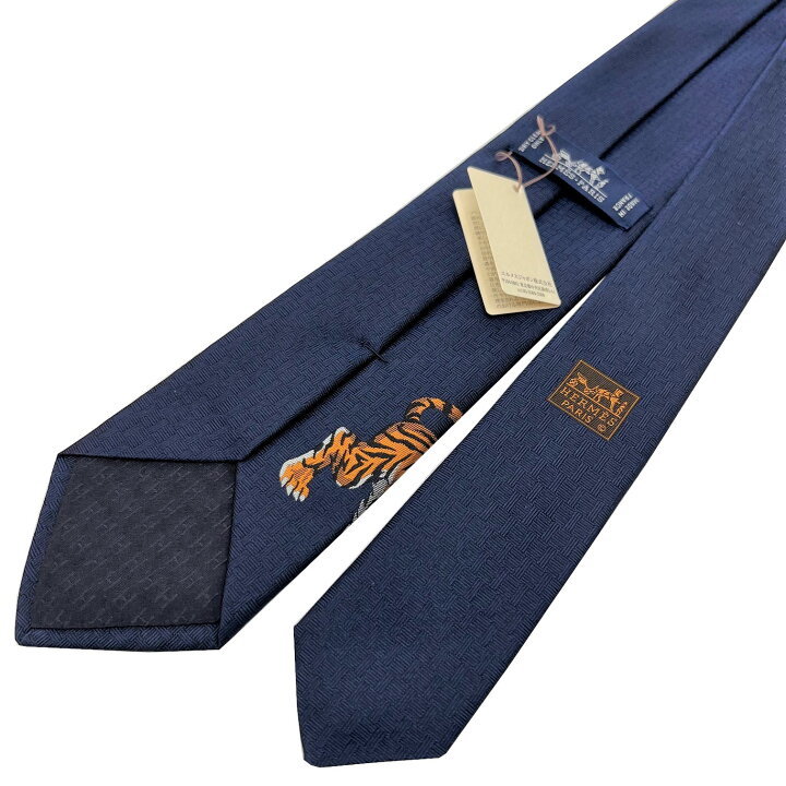楽天市場】【新品】HERMES エルメス ヘヴィシルクタイ 7 cm ティーグル 