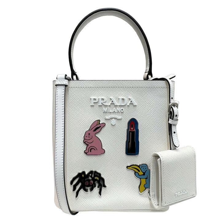 楽天市場】【新品同様】PRADA プラダ 2WAYハンドバッグ 1BA217 パニエ 
