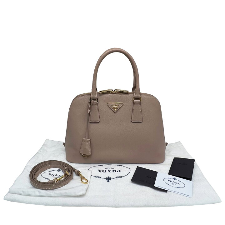 楽天市場】【中古】PRADA プラダ ロゴ サフィアーノ レザー 2WAY  