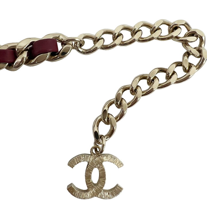 楽天市場】【中古】CHANEL シャネル チェーン ベルト ネックレス 