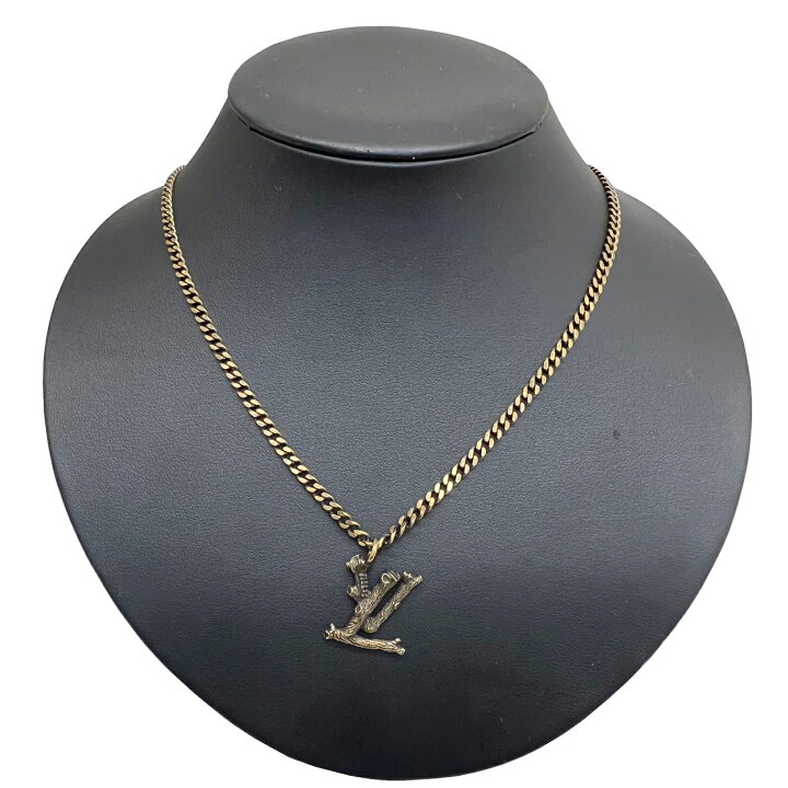 楽天市場】【中古】ルイヴィトン LOUIS VUITTON LVウッド ネックレス 