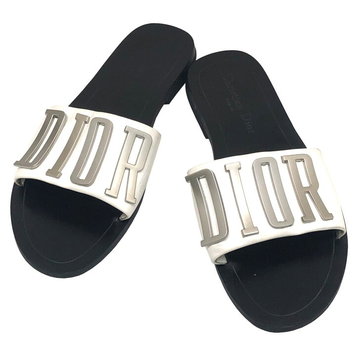 楽天市場】【中古】Christian Dior クリスチャン ディオール フラット 