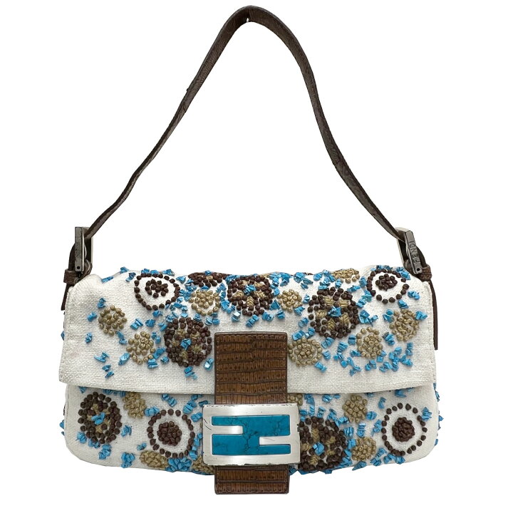楽天市場】【中古】FENDI フェンディ マンマバケット ターコイズ  