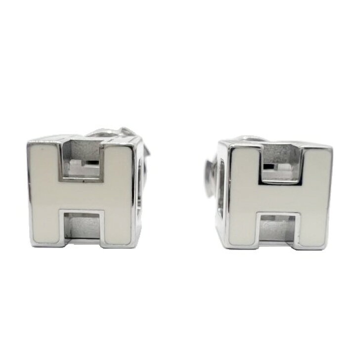 楽天市場】【中古】エルメス HERMES ピアス Hキューブ カージュ・ド 