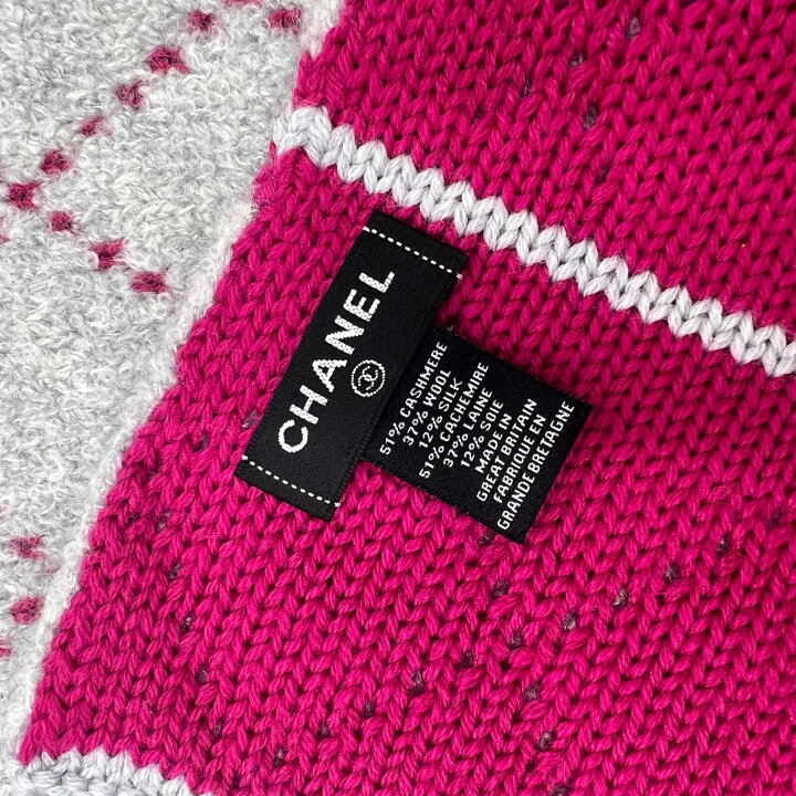 楽天市場】【未使用品】シャネル CHANEL マフラー カシミヤ ウール  