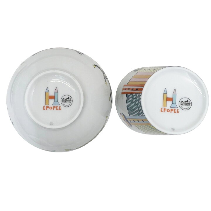 楽天市場】【新品】HERMES エルメス 4点セット エポぺ 食器セット 