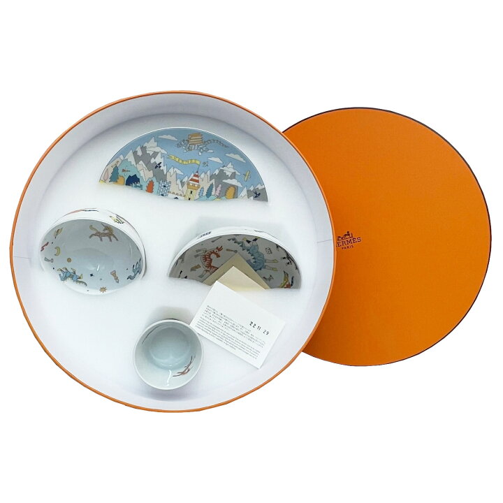 楽天市場】【新品】HERMES エルメス 4点セット エポぺ 食器セット 