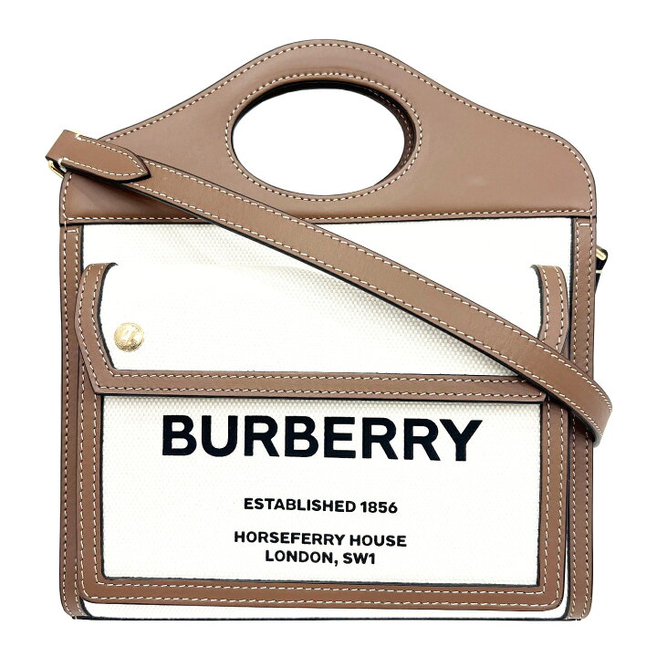楽天市場】【新品同様】BURBERRY バーバリー ミニポケットバッグ 