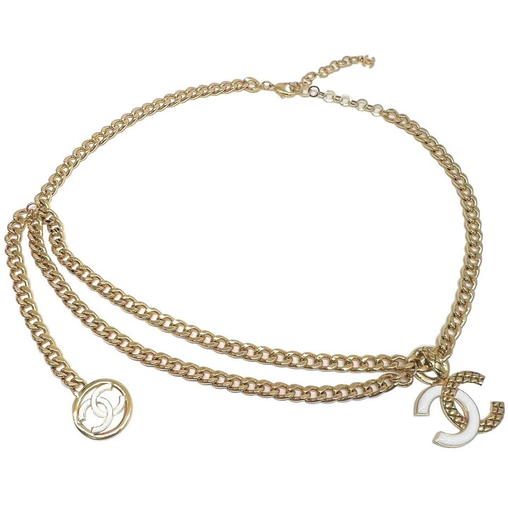 楽天市場】【未使用品】CHANEL シャネル チェーンベルト ベルト ココ 