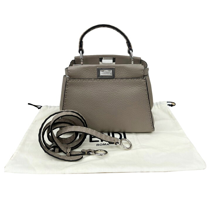 楽天市場】【中古】フェンディ FENDI セレリア ミニピーカブー  