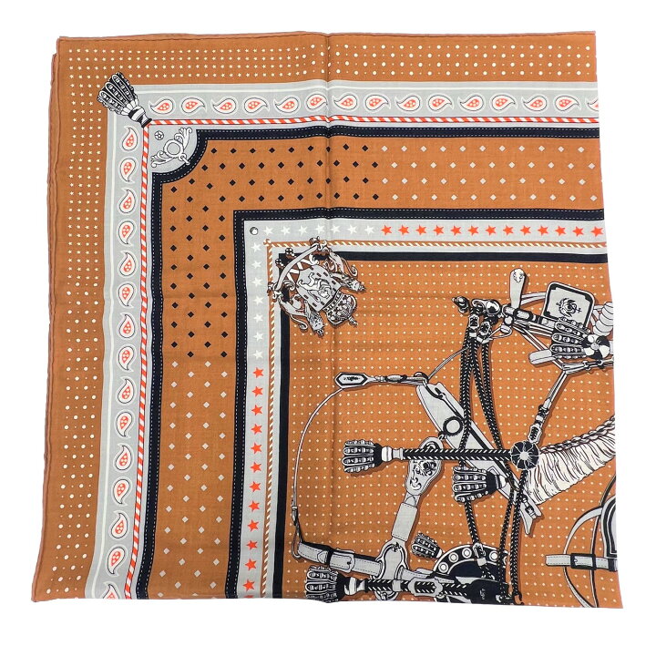楽天市場】【新品】HERMES エルメス スカーフ カレ140 宮廷の馬具 