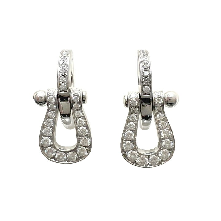 楽天市場】【中古】FRED フレッド フォース10 イヤリング ピアス K18WG 