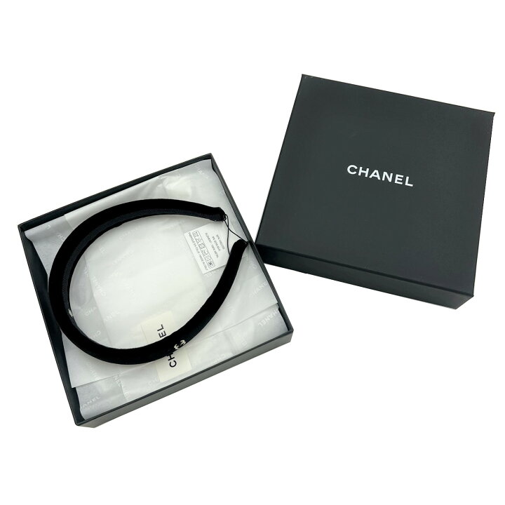 楽天市場】【新品】シャネル CHANEL カチューシャ ココマーク ベロア  