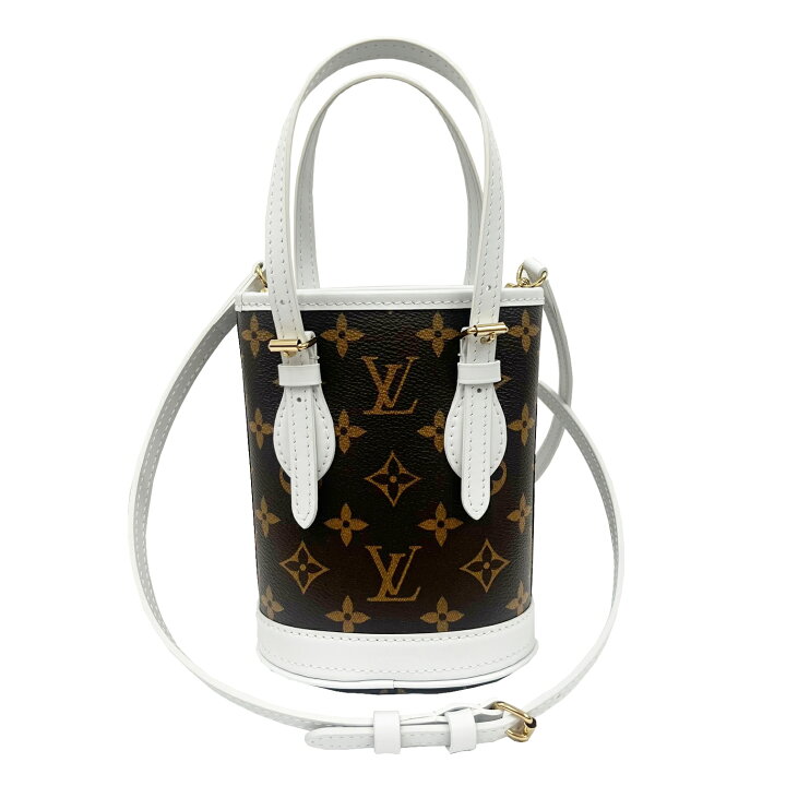 楽天市場】【未使用品】LOUIS VUITTON ルイ ヴィトン ナノ バケット 