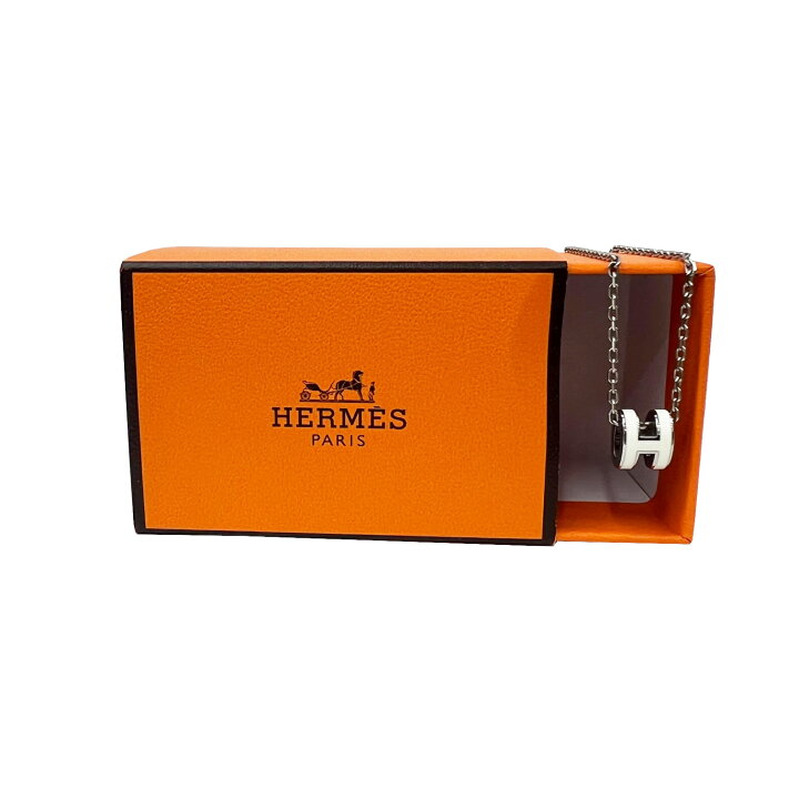 楽天市場】【新品同様】HERMES エルメス ポップアッシュ ネックレス H 