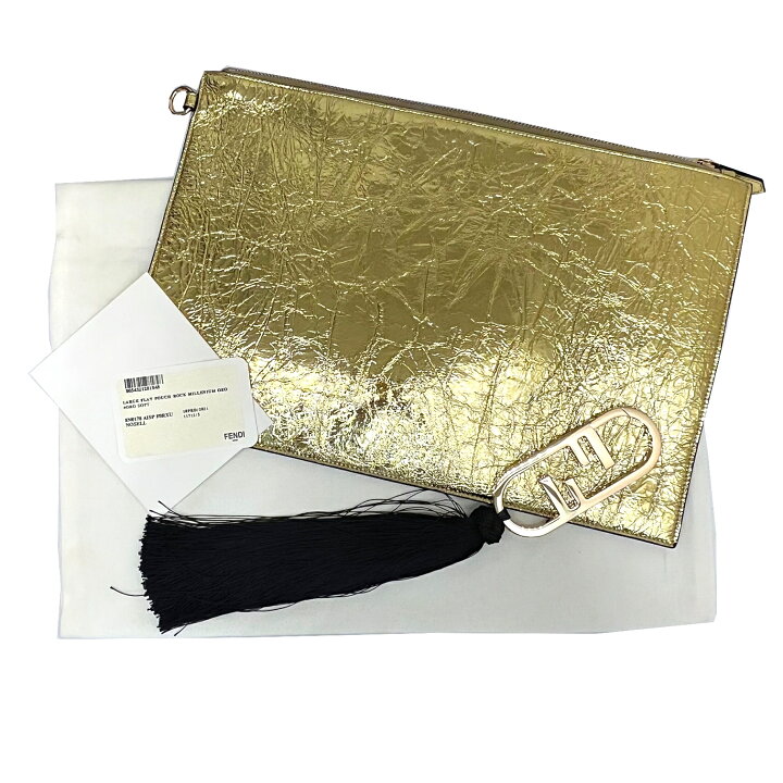 楽天市場】【中古】FENDI フェンディ クラッチバッグ ラージ フラット 