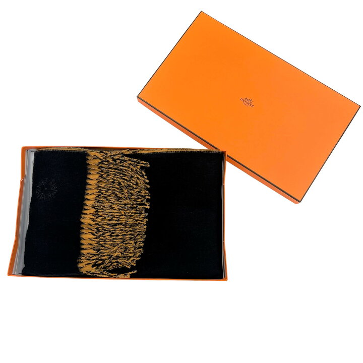 楽天市場】【中古】HERMES エルメス ストール ダブルフェイス カシミア  