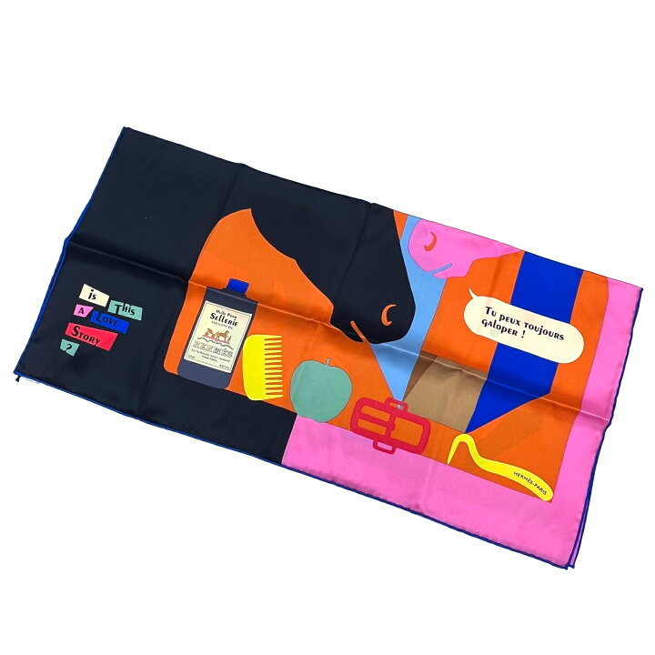 楽天市場】【新品】エルメス HERMES カレ70 イズ・ディス・ア・ラブ 