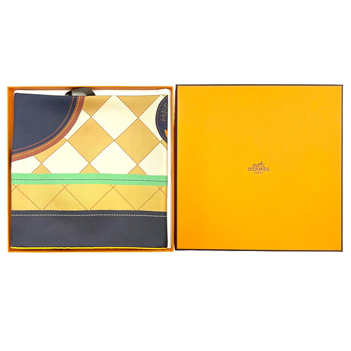 楽天市場】【新品】エルメス HERMES カレ90 ダブルフェイス 鞍下 