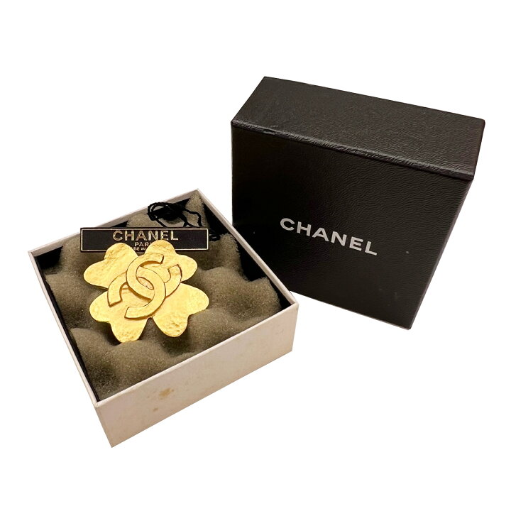 楽天市場】【中古】CHANEL シャネル クローバー ココマーク ブローチ 