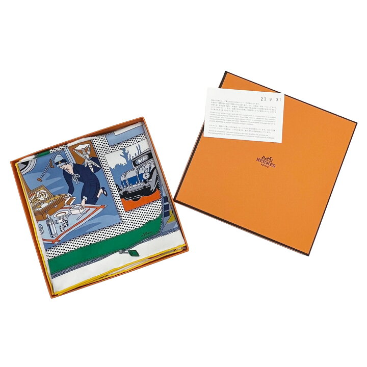 楽天市場】【新品】HERMES エルメス カレ70 自動車の快適 スカーフ  
