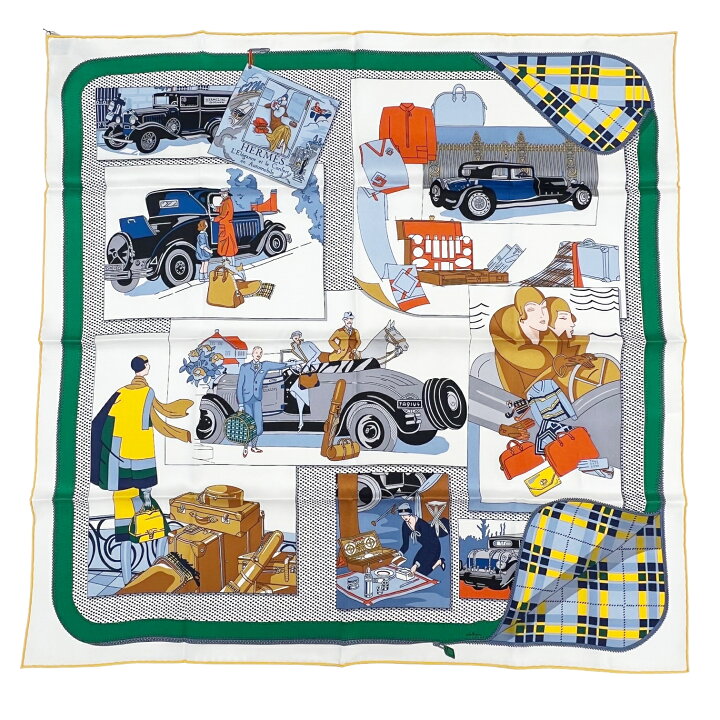 楽天市場】【新品】HERMES エルメス カレ70 自動車の快適 スカーフ 