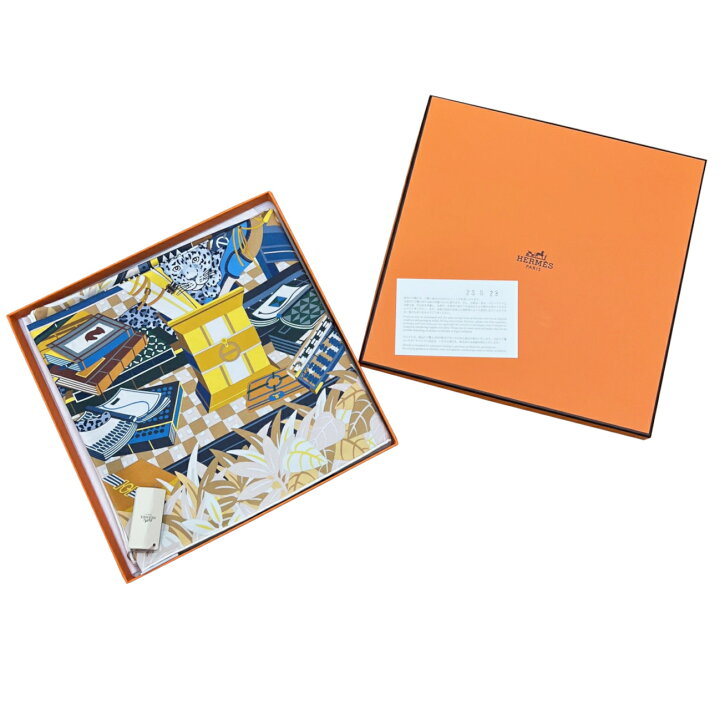 楽天市場】【新品】エルメス HERMES カレ90 ダブルフェイス 12頭の 