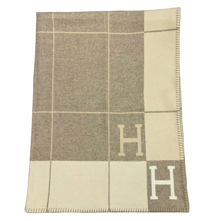 楽天市場】【新品】HERMES エルメス プレード アヴァロン ブランケット  