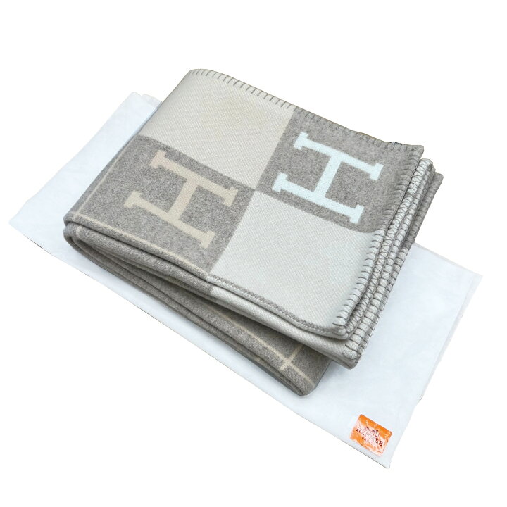 楽天市場】【新品】HERMES エルメス プレード アヴァロン ブランケット  